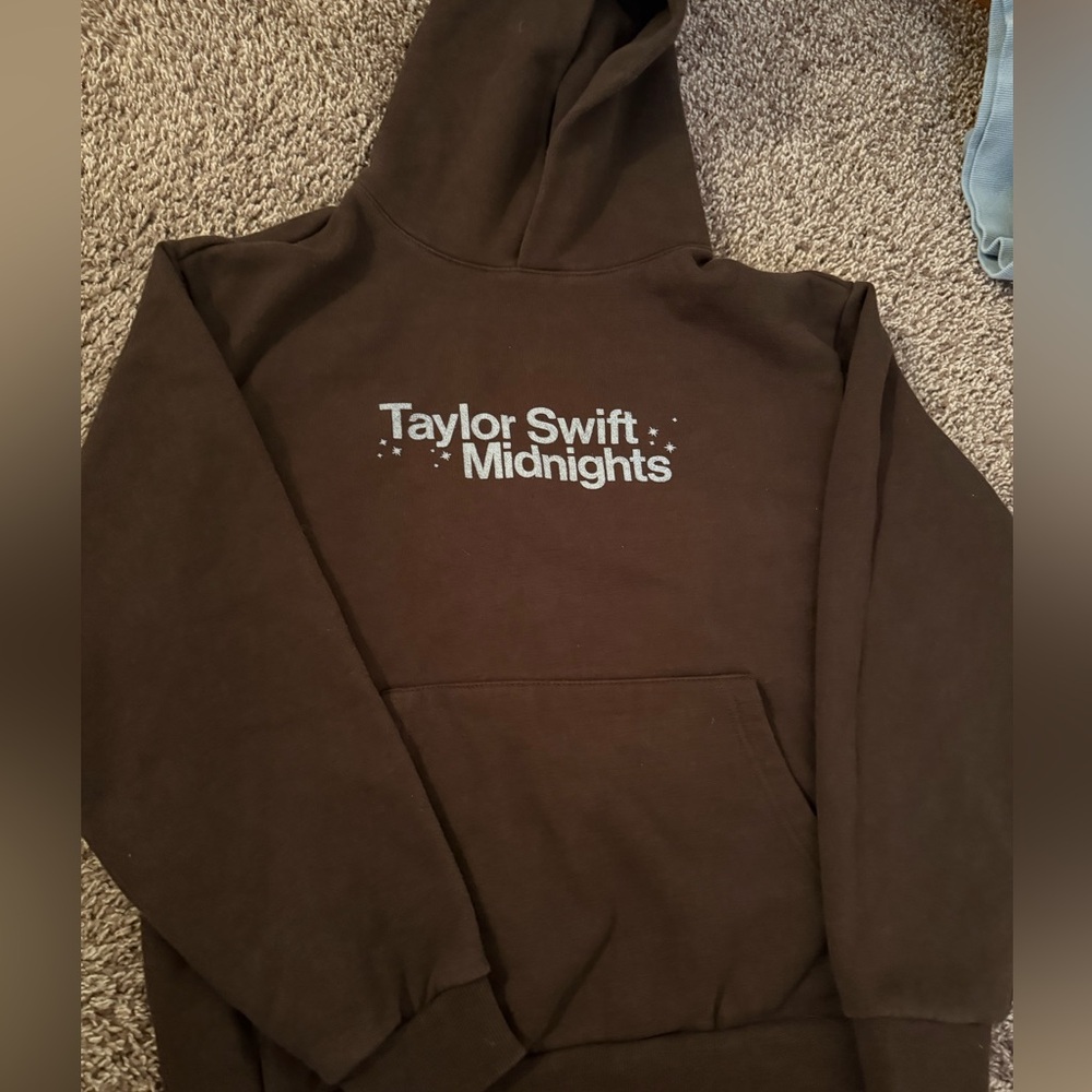 TAYLOR SWIFT MIDNIGHTS LIVING IN A DREAM BROWN HOODIE